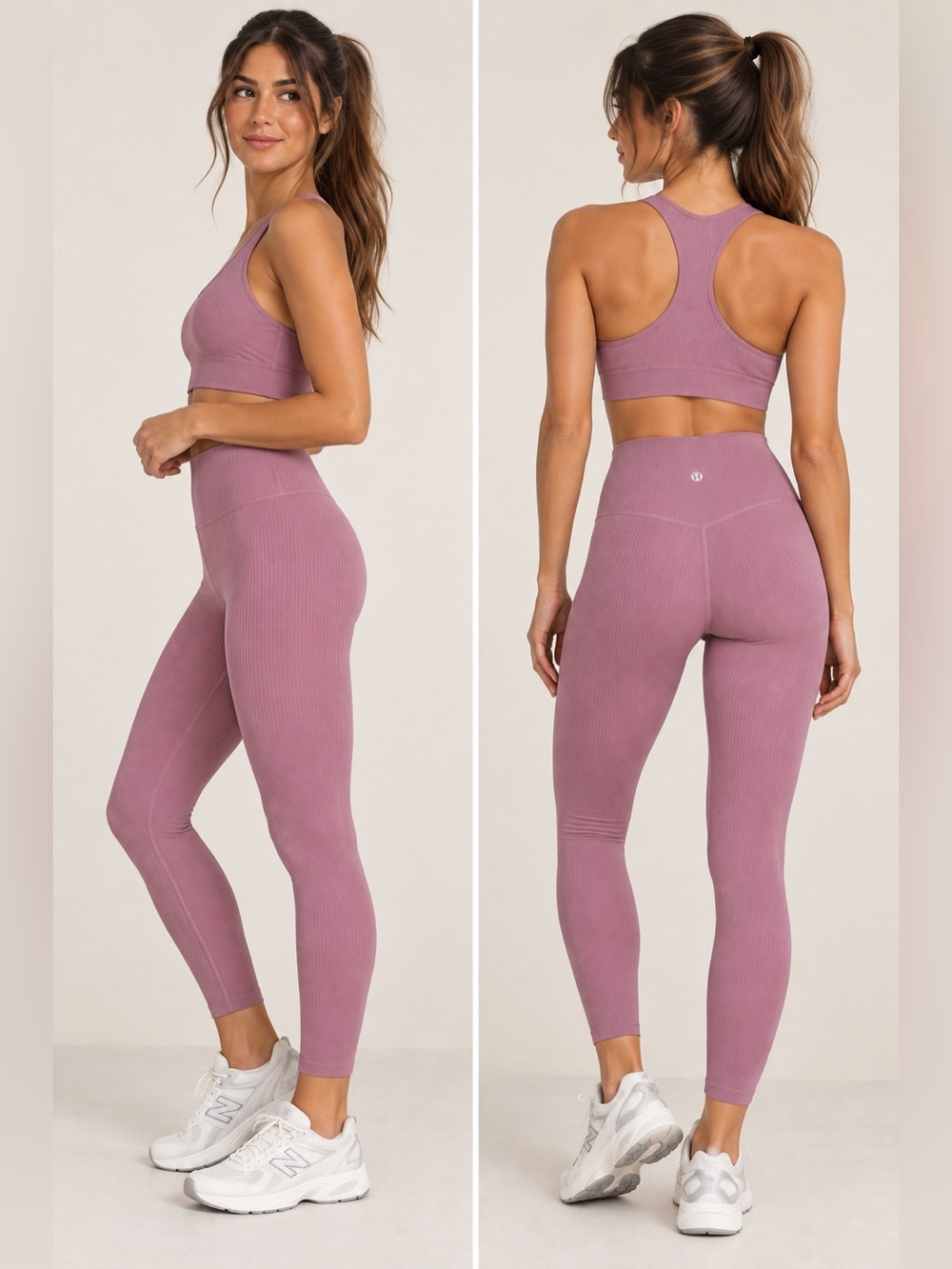 Lululemon Align Ribbed High-Rise Pant 25” Velvet Dust Size 4